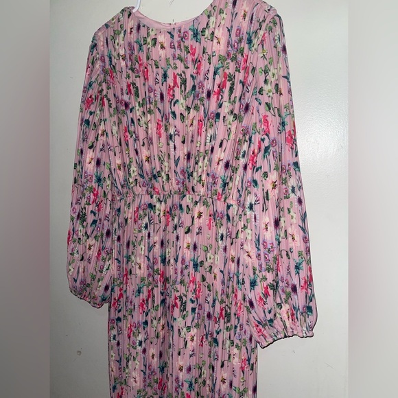 Sara Navon Floral  Pleated  Boho Maxi Dress - Picture 11 of 12